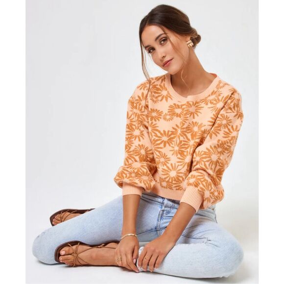 L*Space Plumeria Pullover Size M - Picture 3 of 13